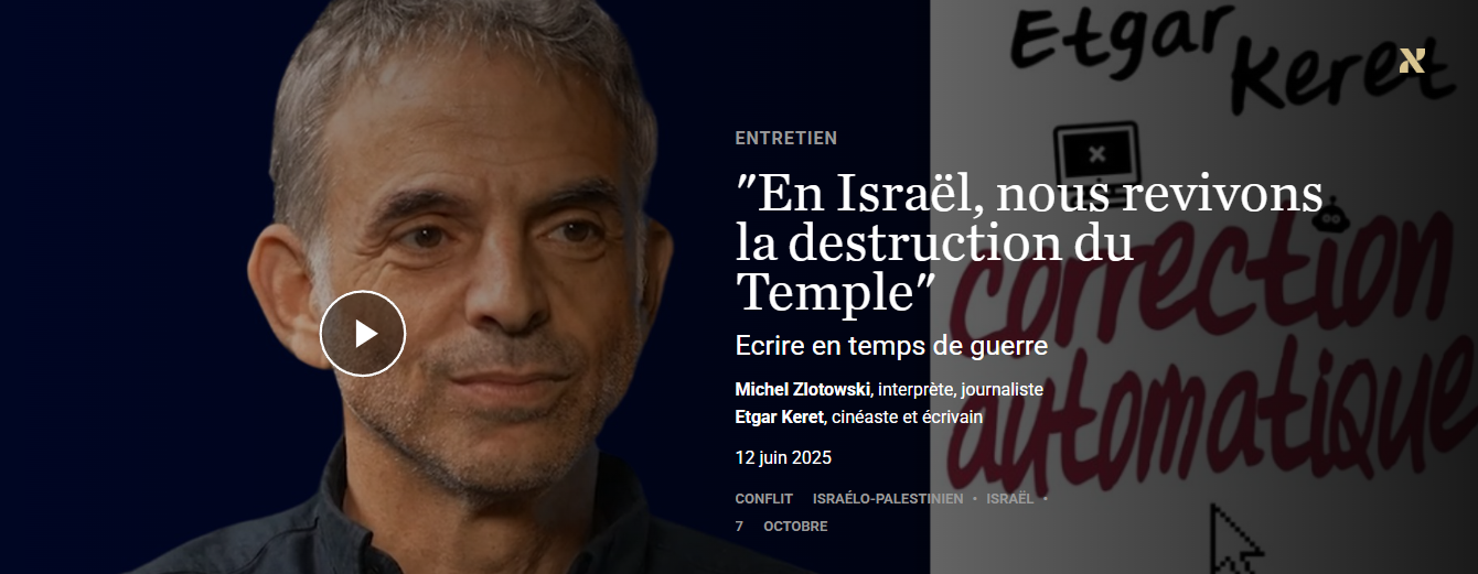« En Israël, nous revivons la destruction du Temple », entretien avec Etgar Keret – À la une d’Akadem 49 episode artwork