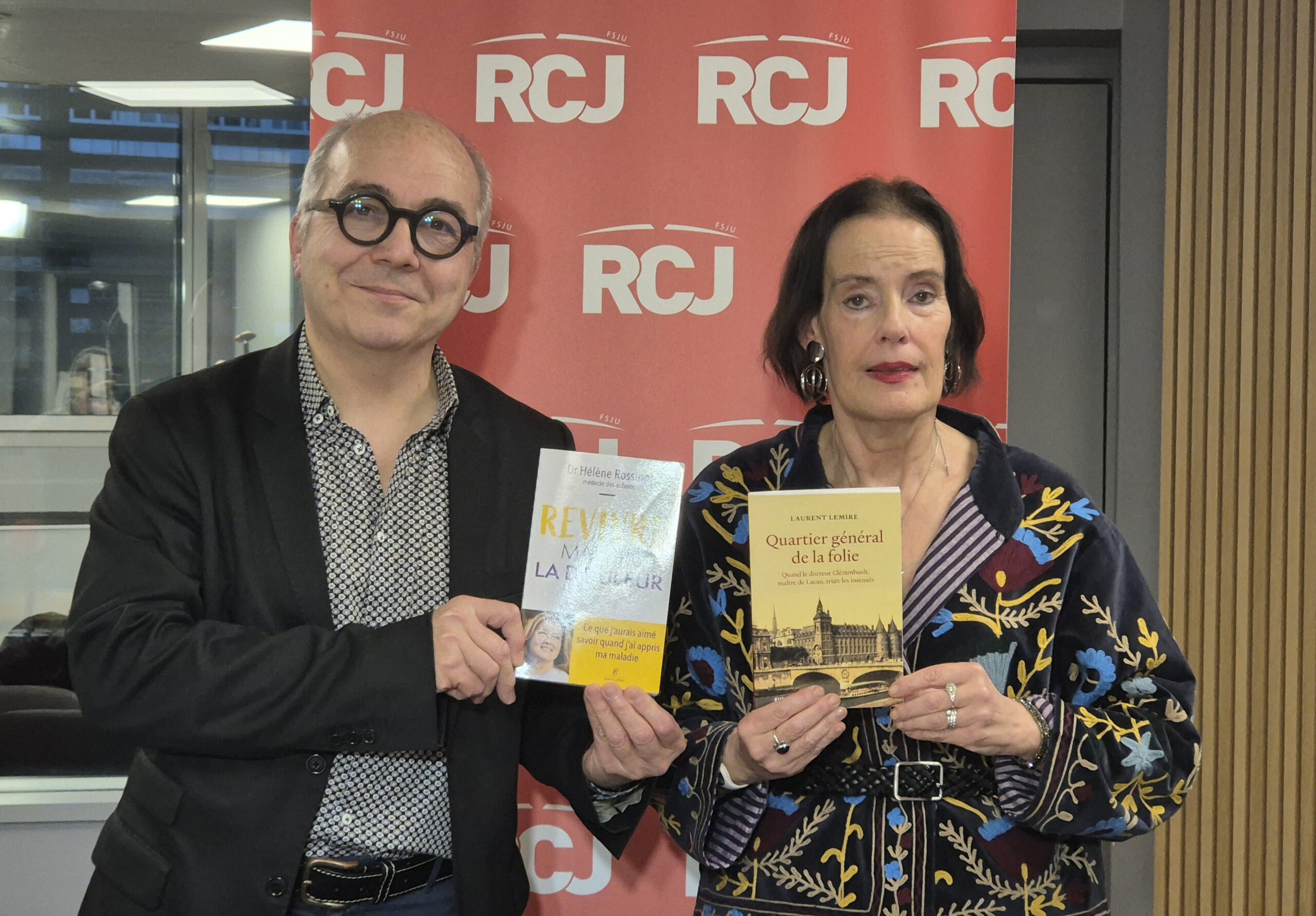 Laurent Lemire pour « Quartier général de la folie » chez Kubik editions et Hélène Rossinot pour « Revivre malgré la douleur » chez Robert Laffont episode artwork