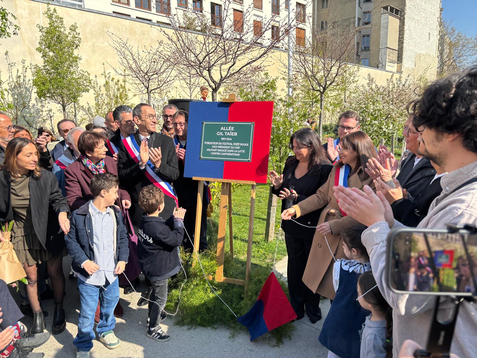 Reportage : inauguration d’une allée Gilles Taïeb à Paris